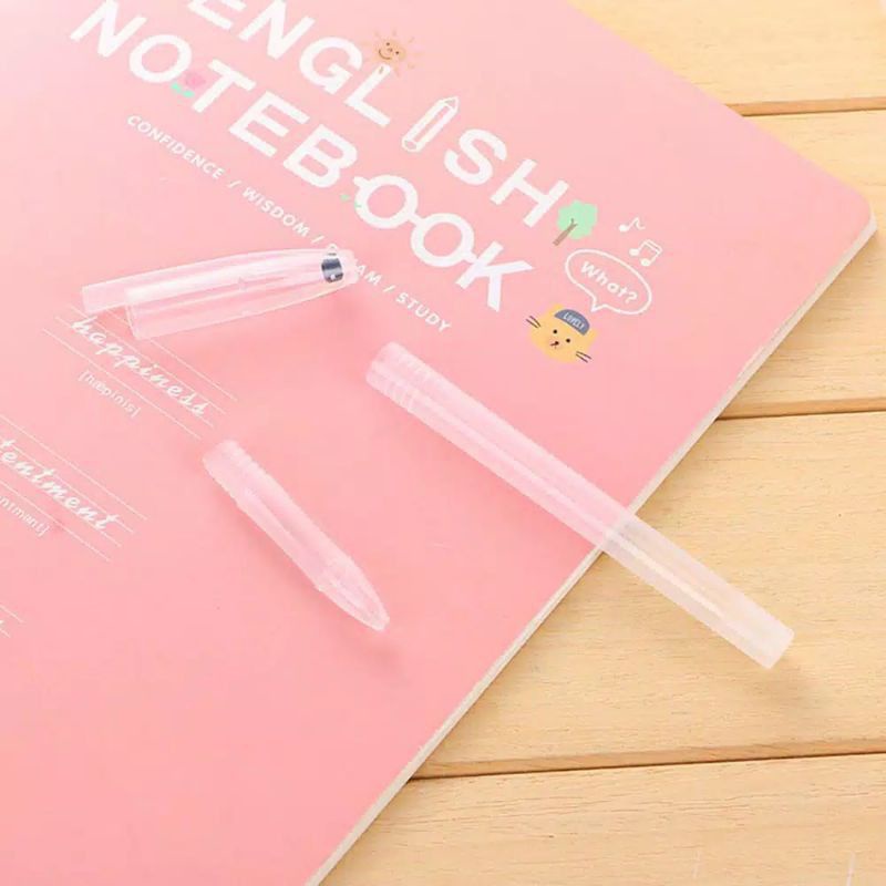 

READY STOCK Pulpen Cover Transparan Transparency 14 cm Murah Bolpen Pen Pena Tanpa Isi Tinta Murah