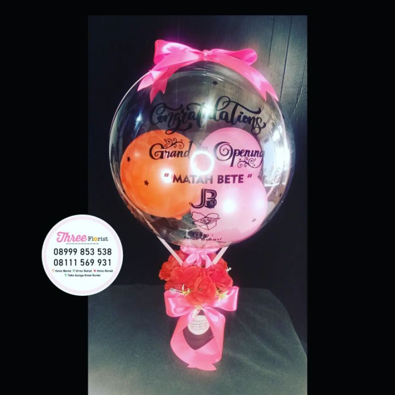 box bunga balon / hadiah ucapan grand opening / hadiah ucapan congratulations / bloom box bunga / ba