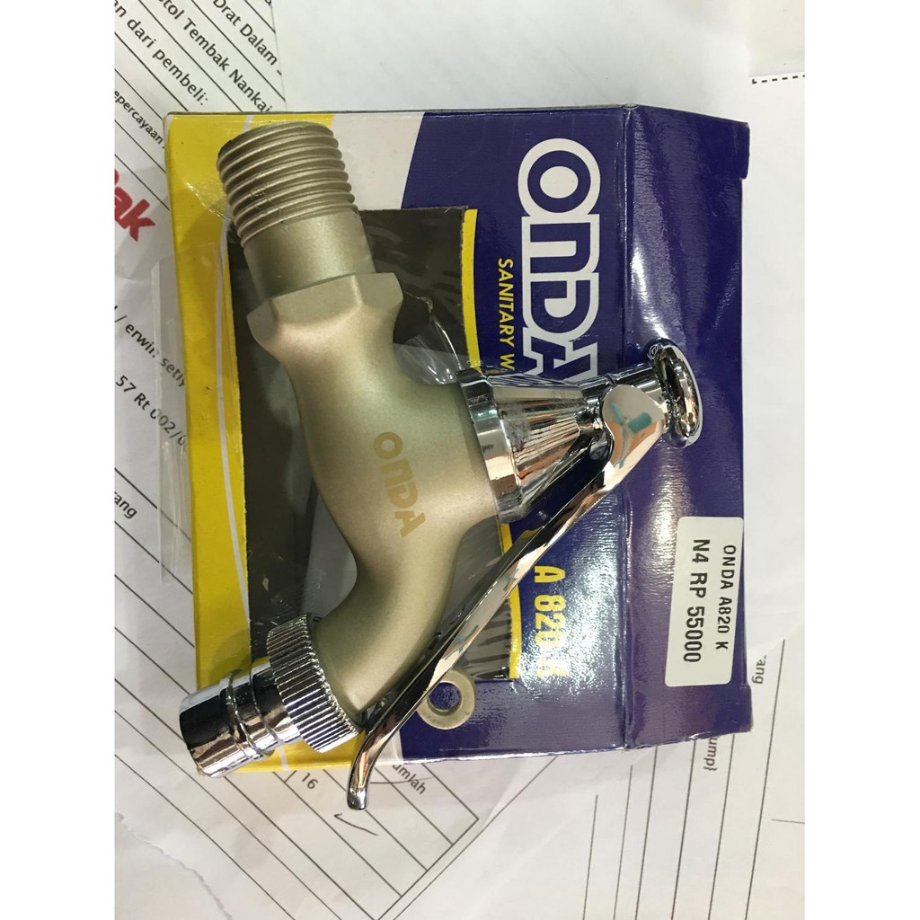 Kran Air Taman 1/2&quot; ONDA A 820 Keran 1/2 KUNCI GEMBOK + Colokan Selang