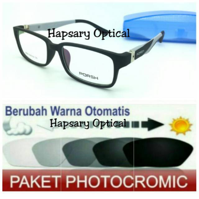 Frame Kacamata Pria Trendy ( FREE LENSA PHOTOCROMIC / Lensa Berubah otomatis ) Kacamata Terbaru