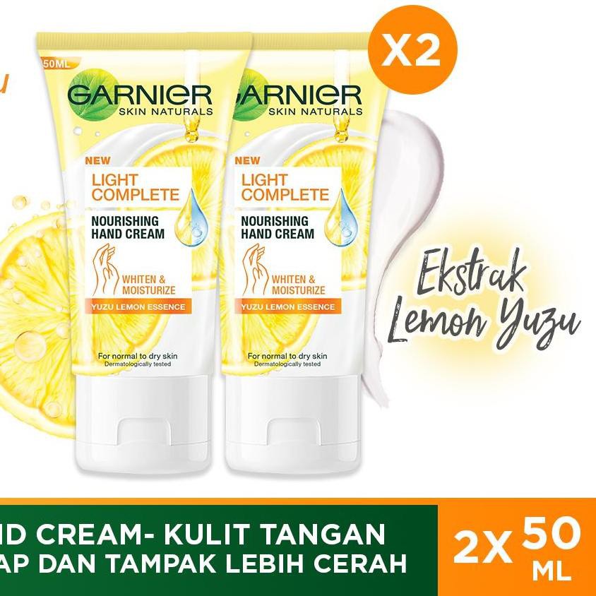 ♚ Garnier Light Complete Moisturizing Hand Cream - Twinpack ♩