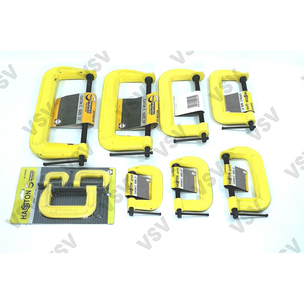 Hasston Klem C 12&quot; 0760-120 Catok C Penjepit Clamp C Heavy Duty