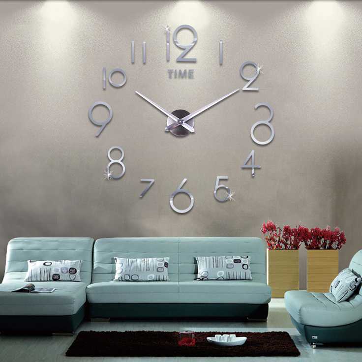 Jam Dinding DIY Giant Wall Clock Quartz Creative Design - DA03