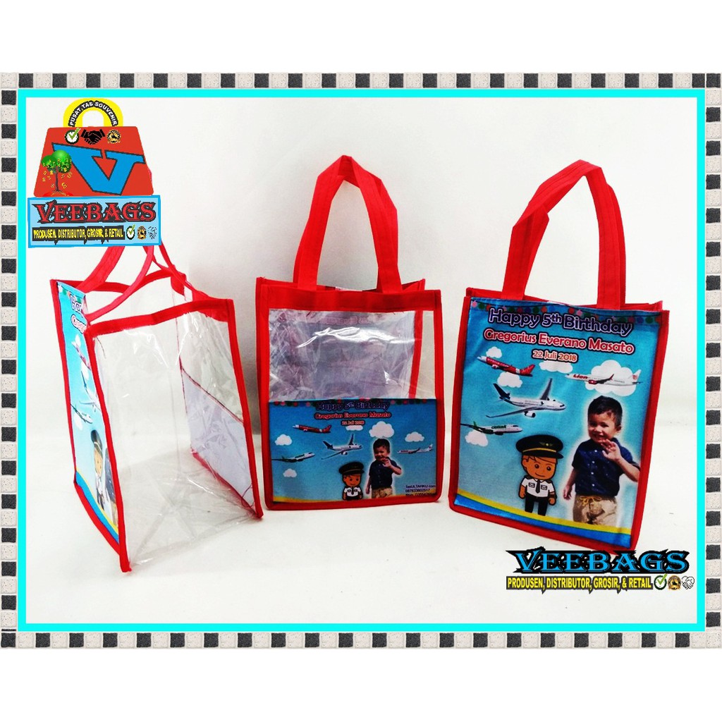 Goodie Bag, Tas Ultah Kombinasi Custom, Perlengkapan Ulang Tahun, Tas Ulang Tahun , tas Ultah Anak-5
