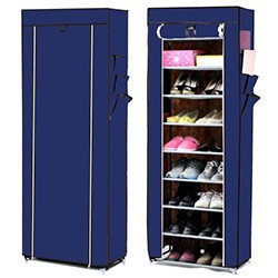 Rak Sepatu Anti Debu Tebal Shoe Rack Portable Rak Sepatu Kain ada Penutup Anti Debu