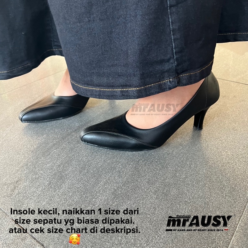 Sepatu Wanita Fantofel Kerja Kantor mrAUSY Lancip 7cm