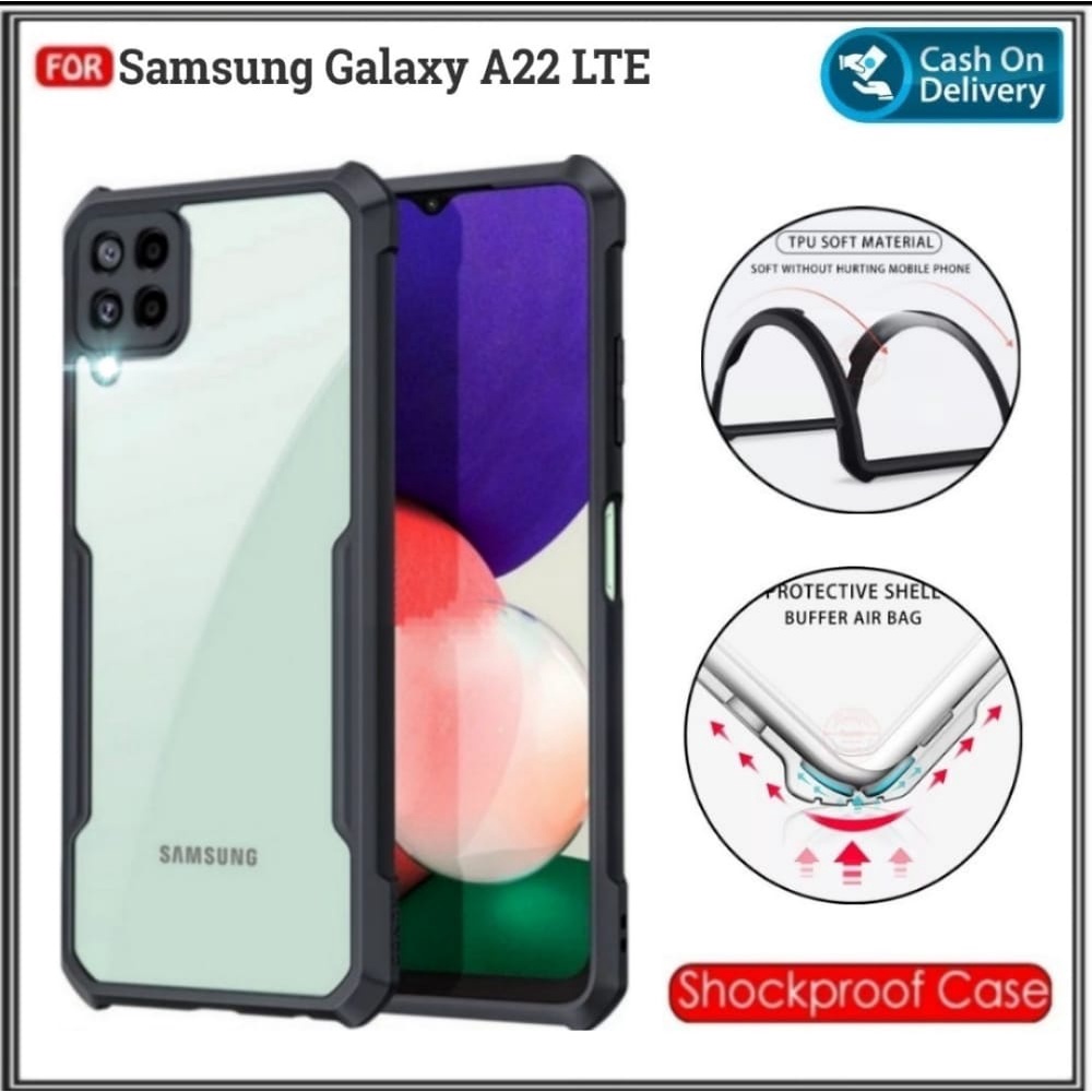 Case Samsung A22 LTE A22 4G LTE A22 5G A22 4G Soft Hard Fusion Transparan Casing Premium