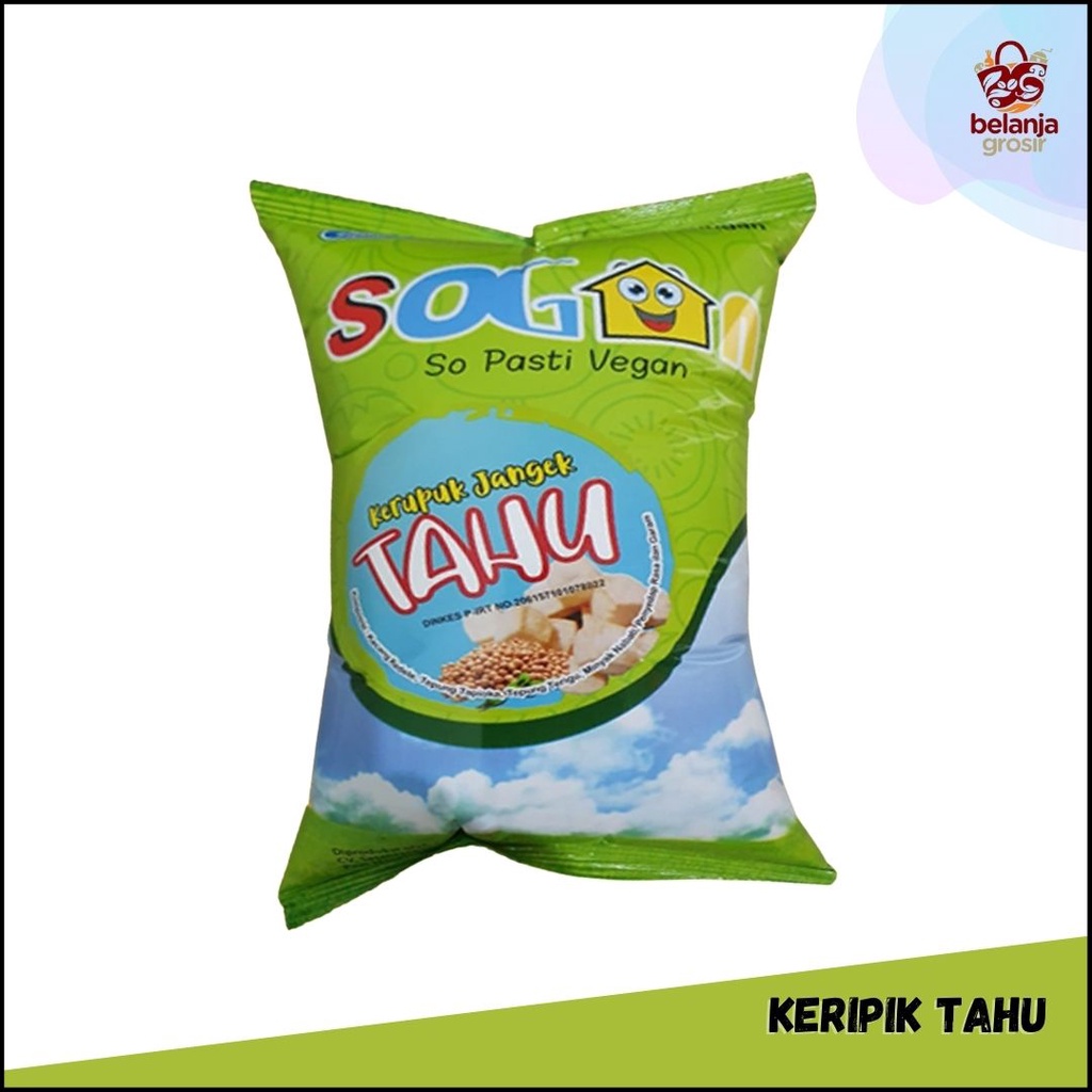 

Cemilan diet sehat Vegan Keripik tahu sogan rasa original