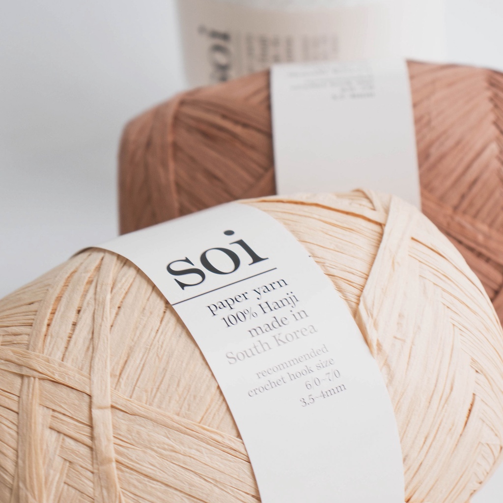 Benang rajut Korea Soi paper yarn