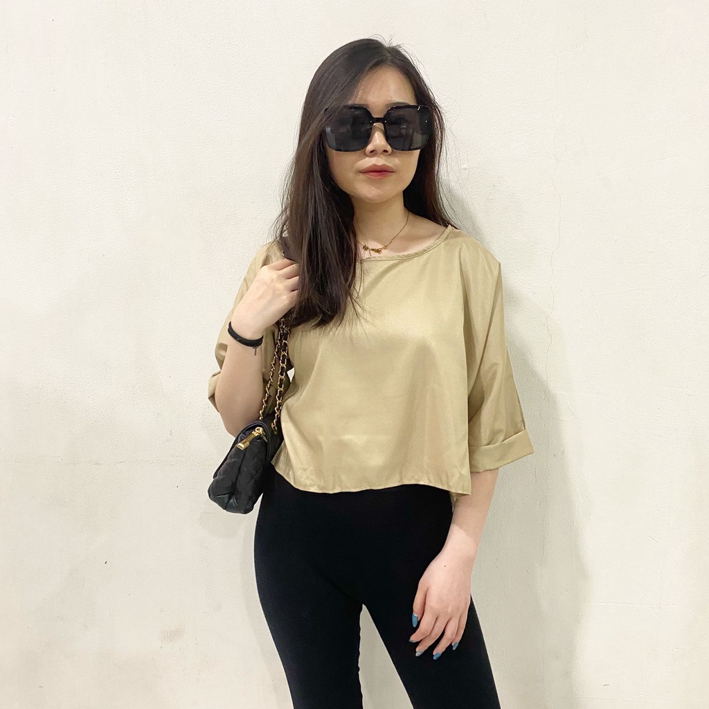 RD FASHION - Stacy Oversize Crop Top Blouse