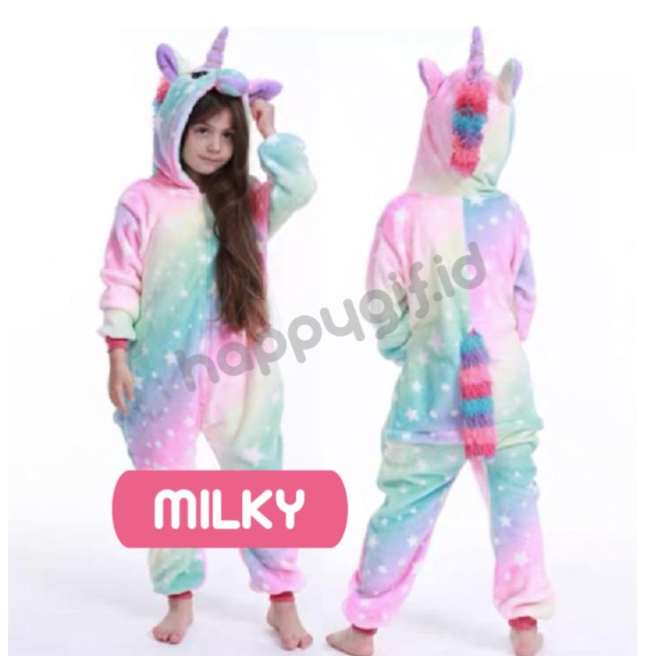 BAJU KOSTUM ONESIE PIYAMA ANAK KID UNICORN 1 NEW!