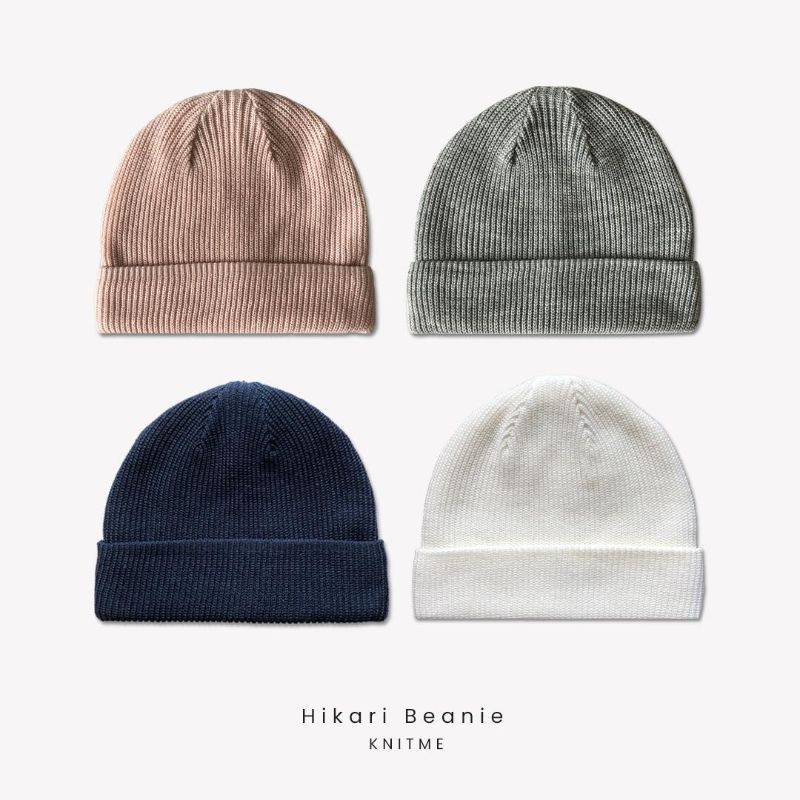 Beli 3 Hikari Beanie # Kupluk rajut