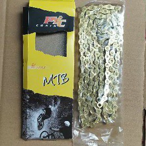 Rantai sepeda MTB 8 Speed PYC Gold / Rante rantai chain sepeda federal gunung mtb 8s 8speed 8 Speed