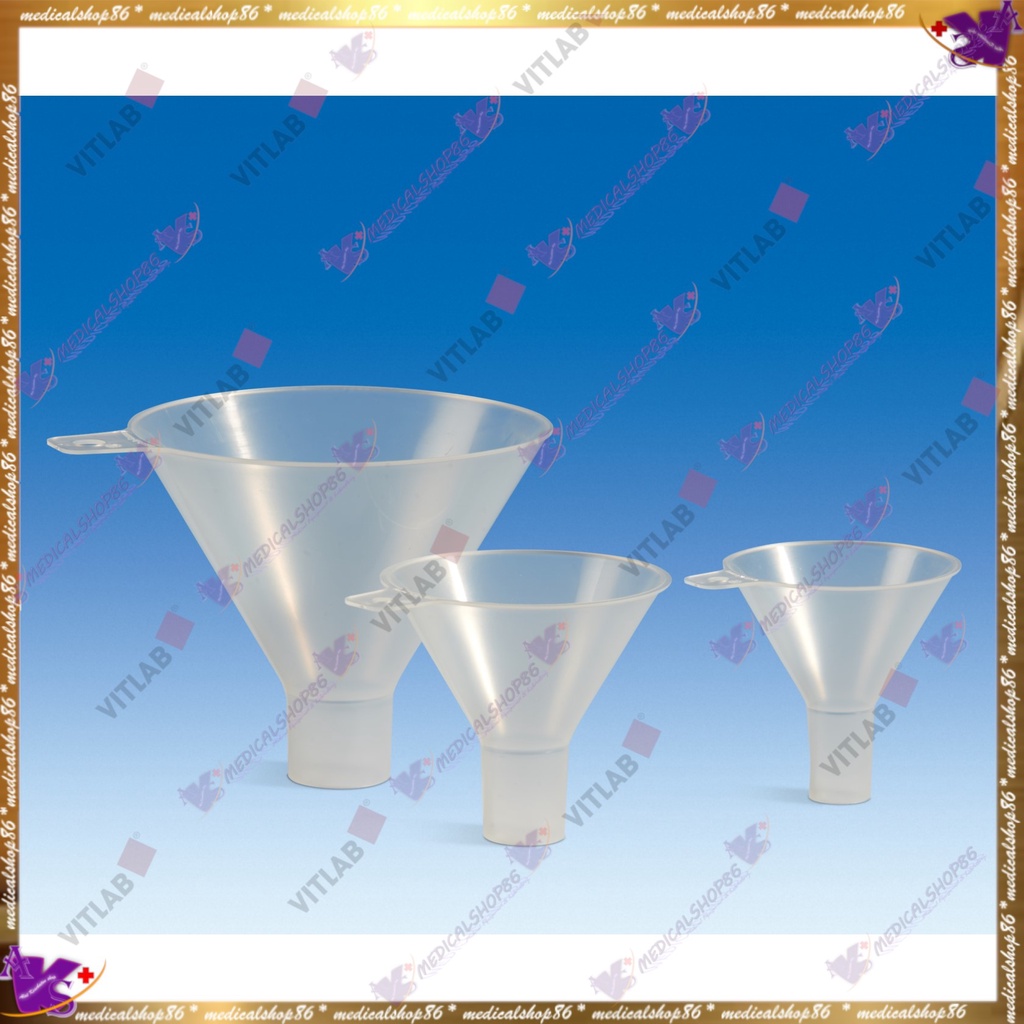 POWDER FUNNEL PLASTIC POLYPROPYLENE diameter 100mm. VITLAB