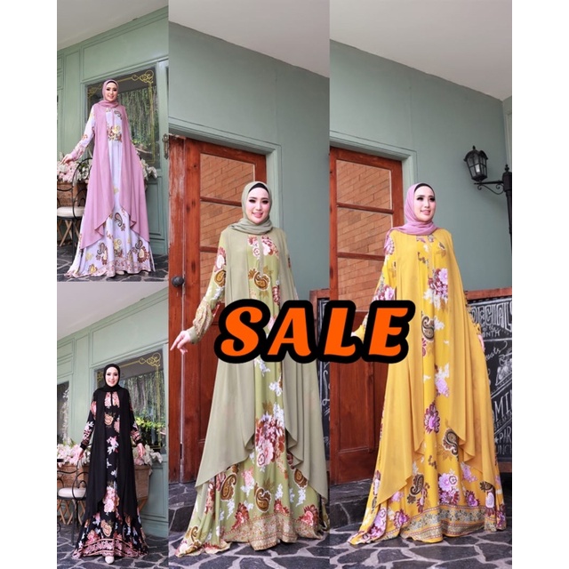 SALE NARAYA ORI GLZ GLAMZ Gamis Maxi Dress Wanita Muslimah