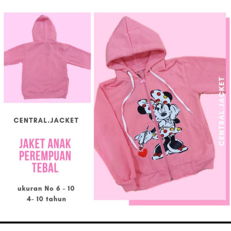 Jaket Anak Perempuan Kuda Pony Unicorn - Sweater Hoodie Anak Tebal Musim Dingin