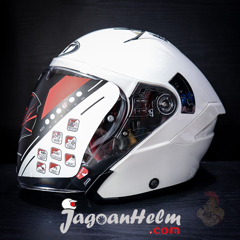  HELM  KYT  NFJ WHITE HALF FACE Shopee Indonesia 