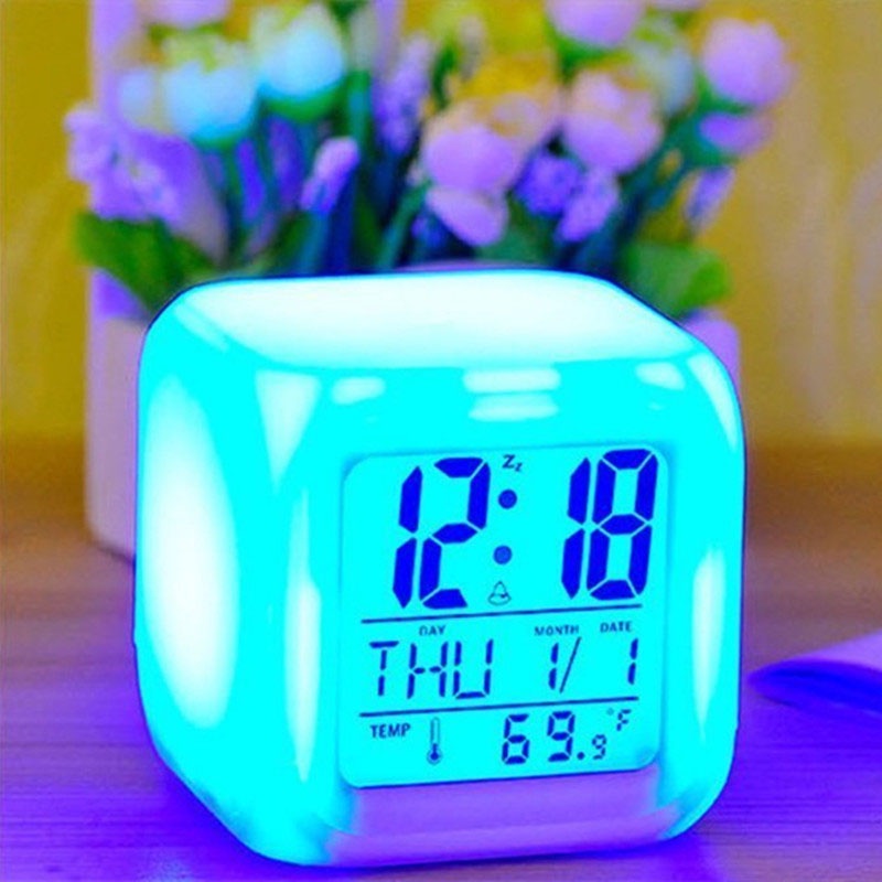 Jam Alarm Digital Model Serba Guna Dengan Lampu Led Owt