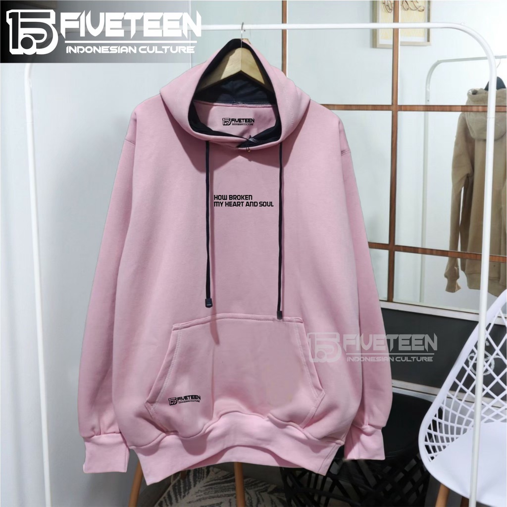 HOODIE PRIA SIZE XXL JUMBO DISTRO BANDUNG 15FIFTEEN15 WARNA PINK MUDA LIST HOW BROKEN MY HEART AND SOUL HOODIE PRIA DISTRO ORIGINAL BRAND TEBAL  STREET STYLE SWEATER COWOK TERBARU 2022 ZIPPER HOODIE WANITA KOREAN STYLE JAKET WANITA DAN PRIA TERLARIS