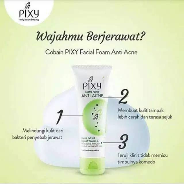 Pixy Facial Foam 100gr Brightening | Anti Acne