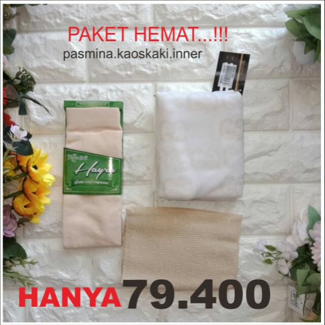 Paket hemat pasmina putih