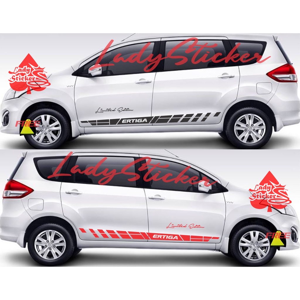 NEW STICKER STIKER MOBIL ERTIGA CUTTING STICKER LIST SAMPING MOBIL SUZUKI ERTIGA