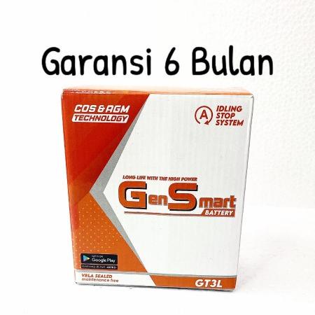 Aki Motor Satria hiu 2 Tax GT3L GM3 MTX3L GS gen smart aki kering electra87 Kualitas Baik