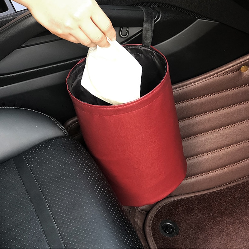 Tempat Sampah Model Lipat Tahan Air Untuk Interior Mobil