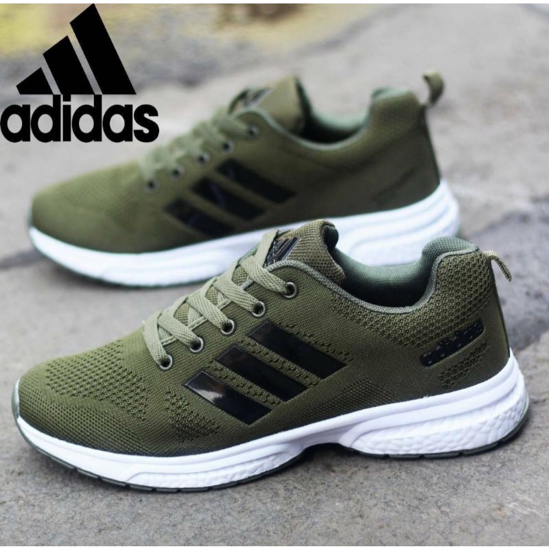 SEPATU SPORT ADIDAS GLADE BOOST ARMY 100% GRADE ORIGINAL SNEAKERS PRIA IMPORT MADE IN VIETNAM