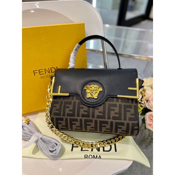 Gift box packaging Fendi Fendi Versace co-branded super premium Tote messenger bag The co-branded mo