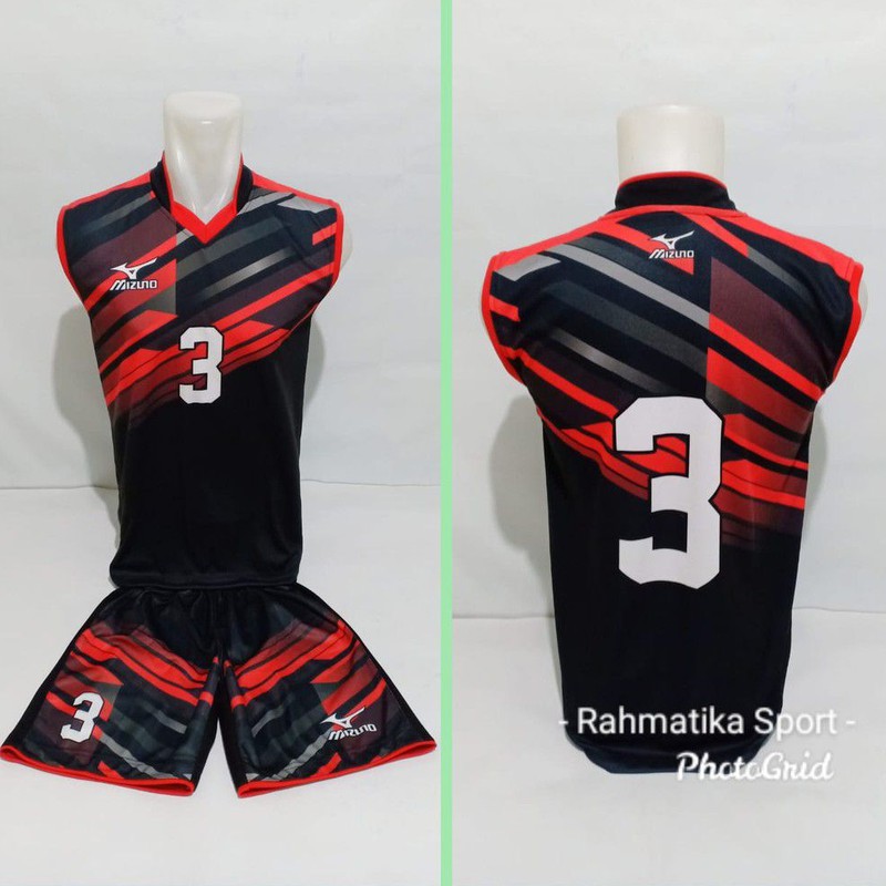 Jersey Kaos Voli Custom Mizuno (Print)