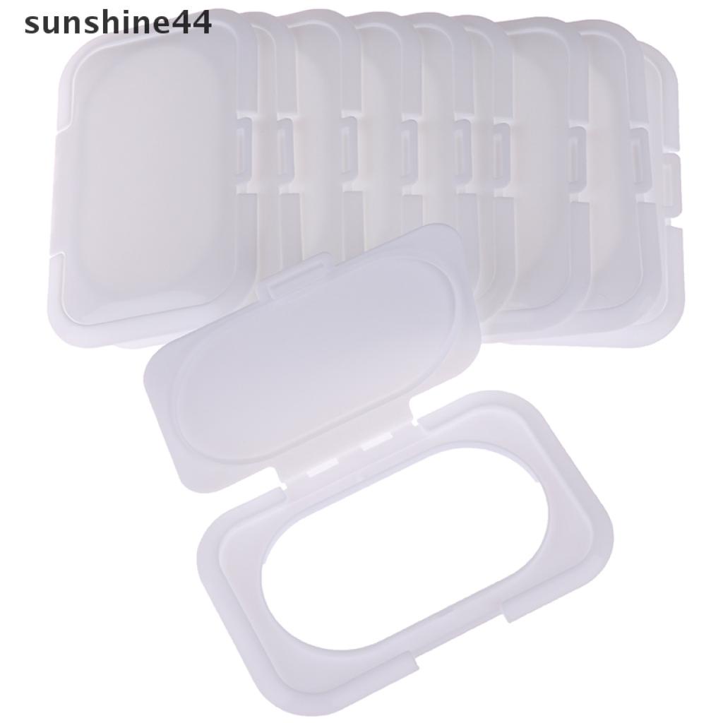 Sunshine 1 / 5 / 10pcs Tutup Kotak Tisu Basah Bayi Reusable Tanpa Perekat