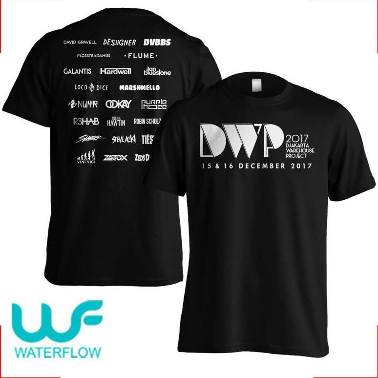 Kaos DWP 2017 Hitam Djakarta Warehouse Project EDM DJ Rave Wfcloth