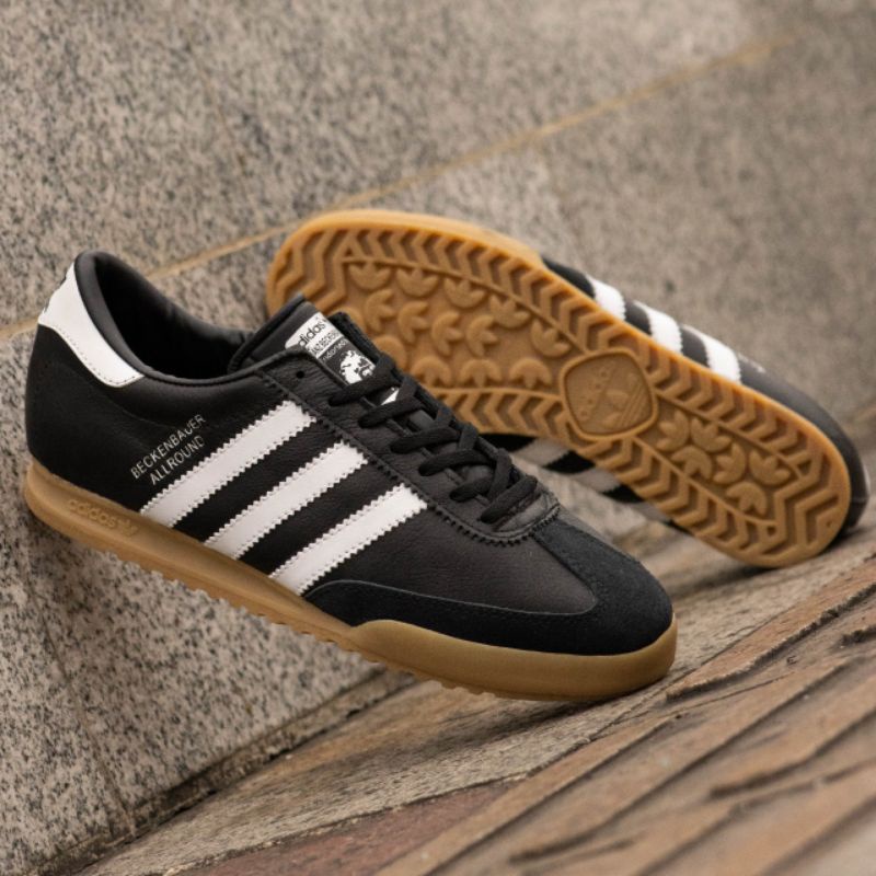 Adidas Beckenbauer Black White Sol Gum Original Indonesia 100% Bnwb Sneakers Pria / Sepatu Olahraga Pria / Sepatu Running Pria