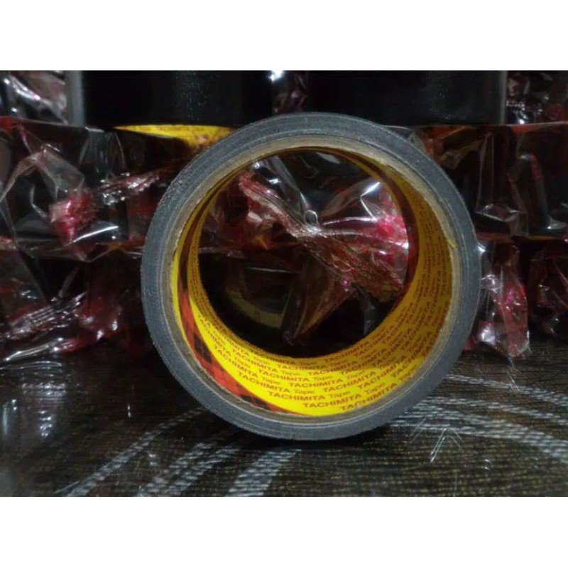 LAKBAN KAIN , LAKBAN JILID warna hitam 2 inc / 48 mm / _+ 10 M