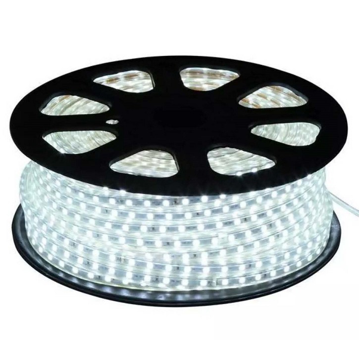 PROMO 5 METER LAMPU LED STRIP SELANG 5050 SMD AC 220V OUTDOOR AND INDOOR + COLOKAN