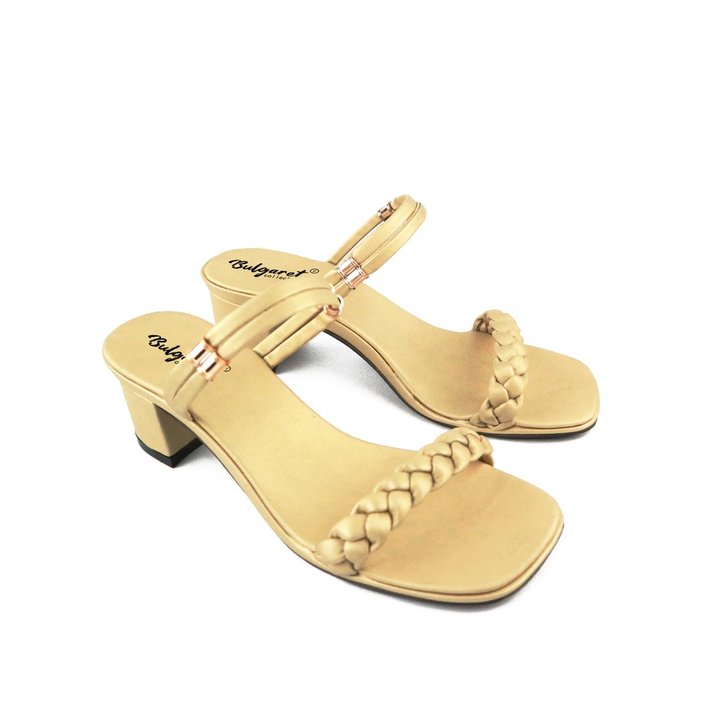 Sandal Heels Wanita Strap Tali Kepang MC-R 87