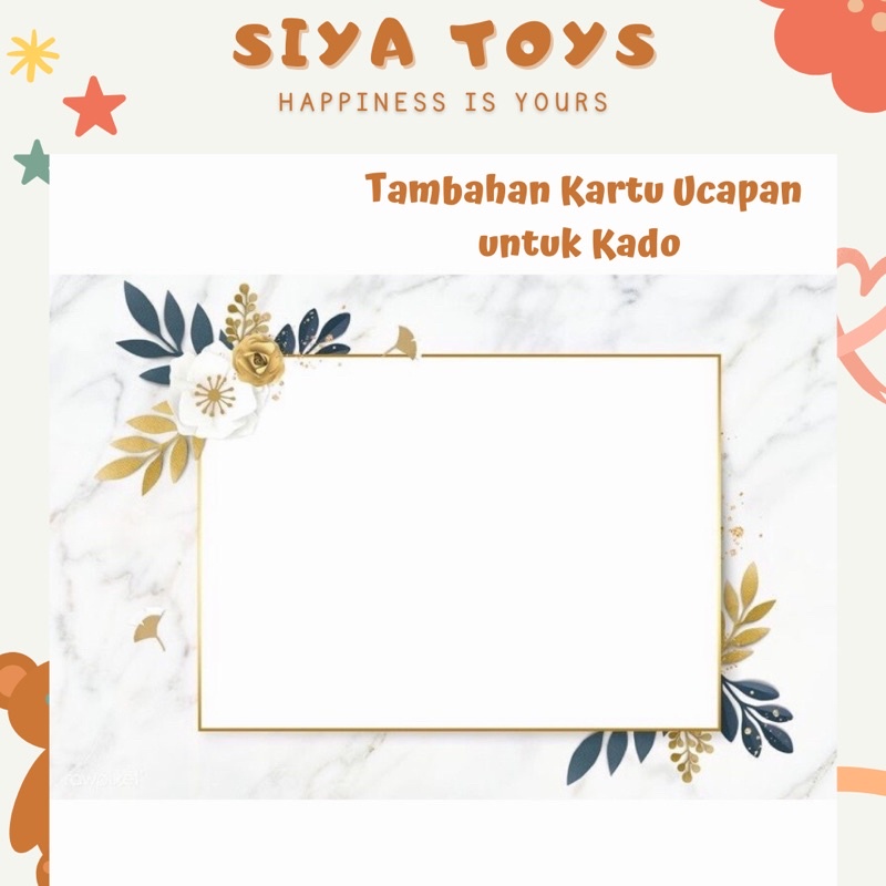 SIYA✨ KARTU UCAPAN TAMBAHAN CUSTOM KATA KARTU UCAPAN UNTUK KADO