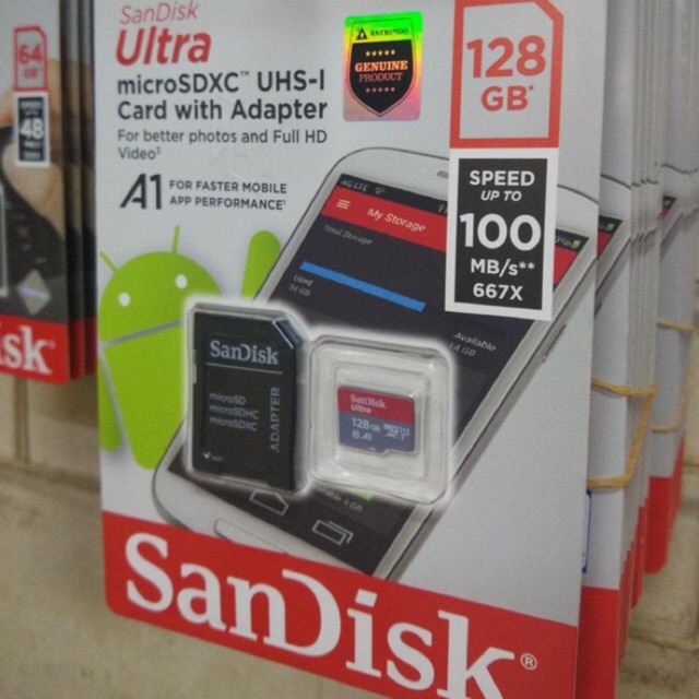 SanDisk Ultra MicroSD Card 128GB 100MB/s class10 original sdhc memori card HP