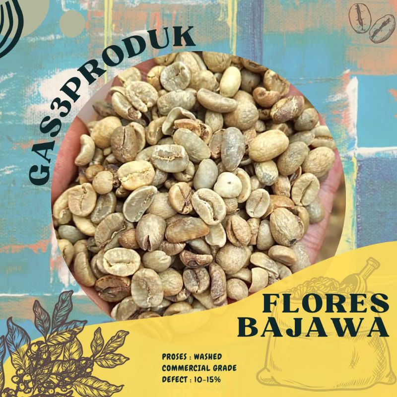 

Green Bean Biji kopi Arabika arabica Flores Bajawa Grade Commersial