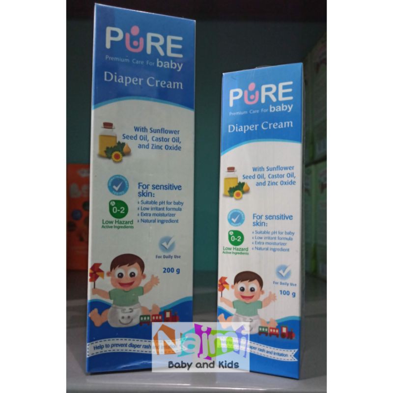 PureBB Pure BB Baby Diaper Cream 100gr dan 200gr Krim Ruam Popok Bayi