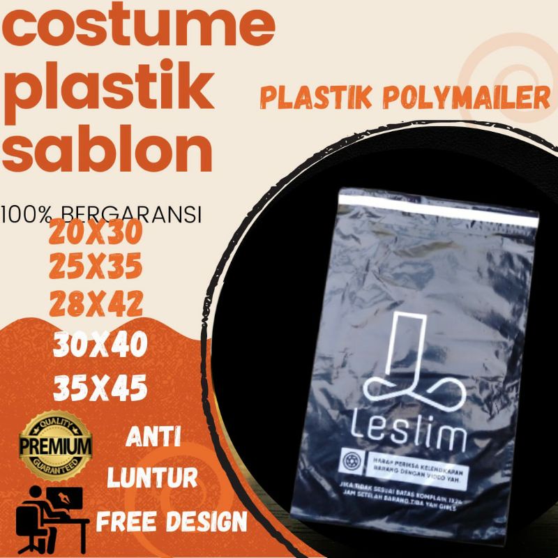 

SABLON AMPLOP PACKING PLASTIK POLYMAILER HITAM DAN PUTIH