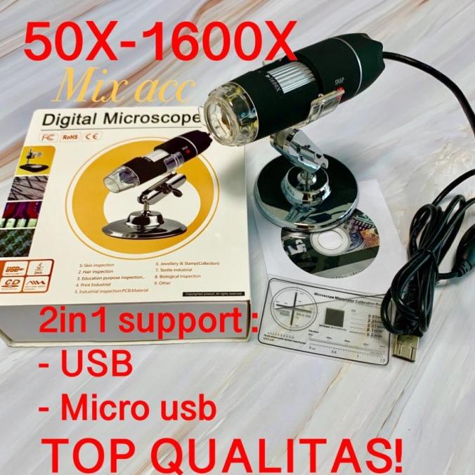 

Office & Stationery | Alat Tulis | Usb Digital Microscope 50-1600X Zoom . Magnifier Lensa Kaca Pembesar | Best Seller