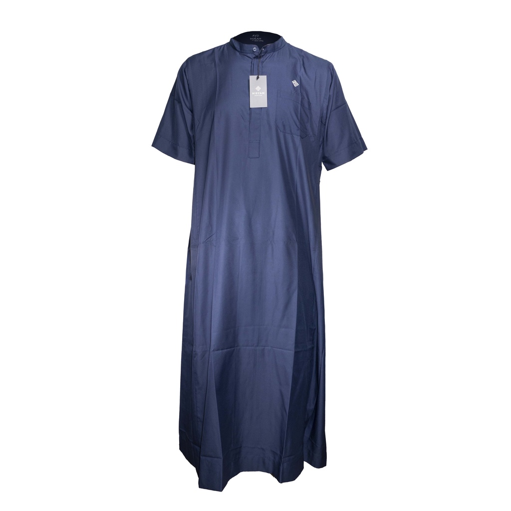 Hisyam Jubah Gamis Muslim Pria Bahan Shirting Micro Size Chart S M L XL