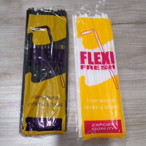 Sedotan Minuman Flexi Fresh Bengkok