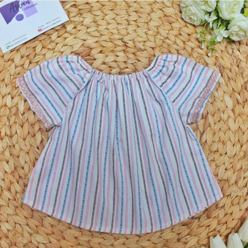 atasan/ atasan anak/atasan anak katun/atasan anak sabrina/ atasan perempuan/ atasan usia 1tahun samp