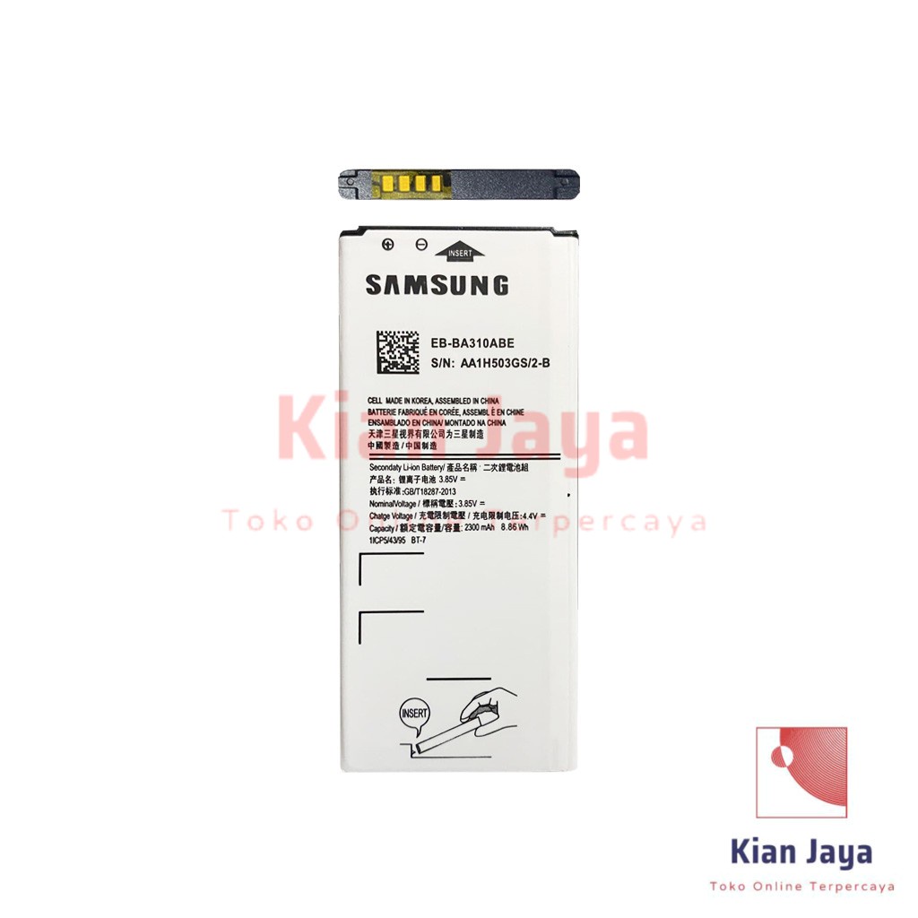 Baterai Samsung Galaxy A3 2016 A310 A310F Original OEM Batre Batrai Battery Hp EB-BA310ABE Ori