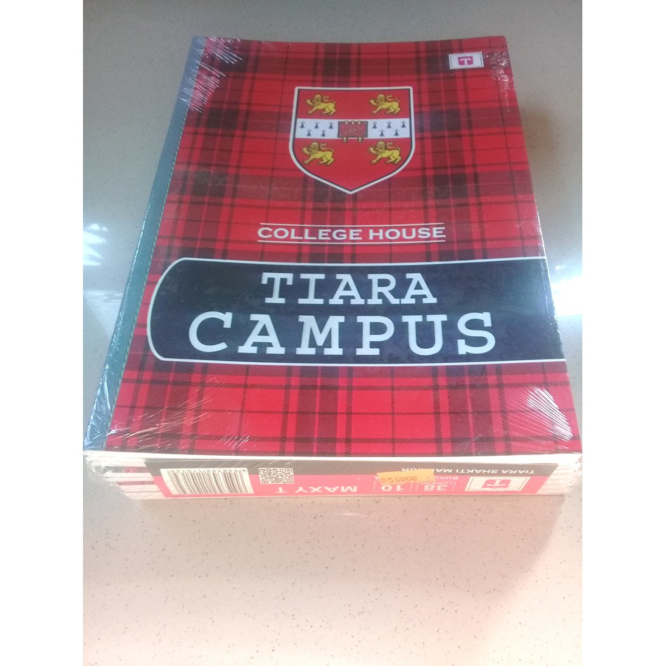 

Buku Tulis Boxy Tiara Campus College House 38 Lembar Pack 10 Buku