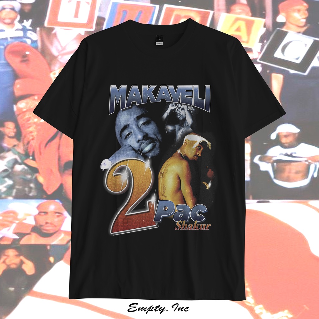 Tupac Rap Tee Makaveli Tshirt Vintage Bootleg Homage Tee