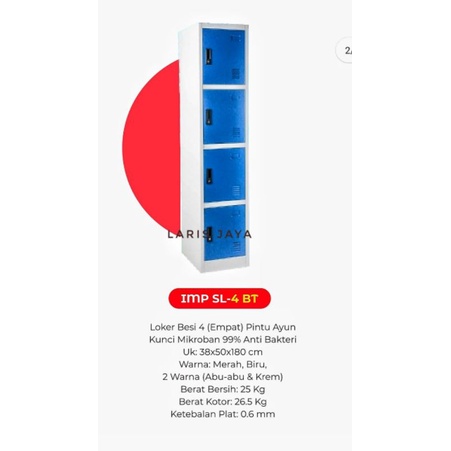 LOKER BESI 4 PINTU IMPORTA